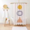 Abstract Shower Curtain, Minimalist Art Curtain, Trendy Shower Curtain