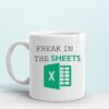 Accountant Humor Mug - Freak in the Sheets Excel Mug - Perfect Corporate Gift for Christmas