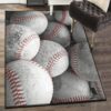 Baseball America Bedroom Rugs, Baseball Area Rug