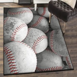 Baseball America Bedroom Rugs, Baseball Area Rug