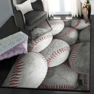 Baseball America Bedroom Rugs, Baseball Area Rug