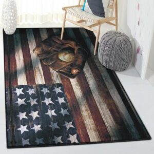Baseball America Large Area Rugs, Baseball Rug