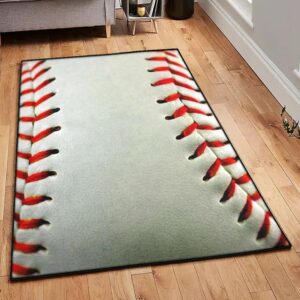 Baseball America Modern Rugs, 3d Baseball Rug