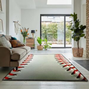 Baseball America Modern Rugs, 3d Baseball Rug