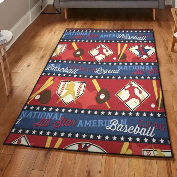 Baseball America Modern Rugs, Baseball Rug