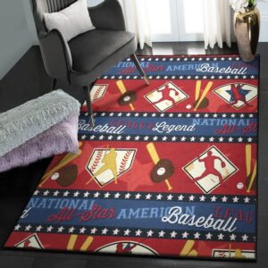Baseball America Modern Rugs, Baseball Rug