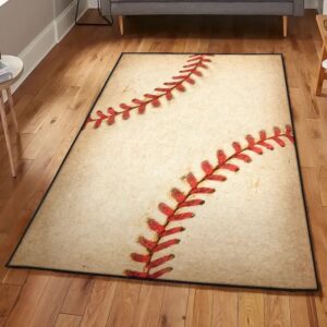 Baseball Area Rugs, Baseball Rectangle Rug