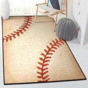 Baseball Area Rugs, Baseball Rectangle Rug