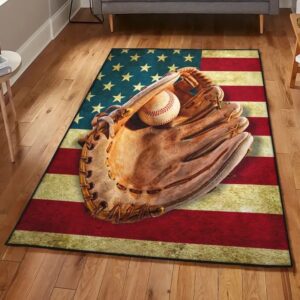 Baseball Area Rugs For Living Room, Baseball Rug