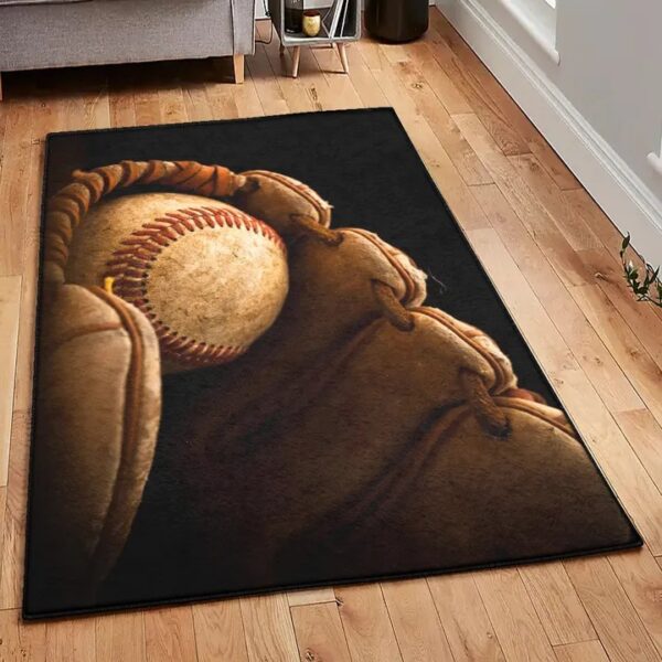 Baseball Bat Area Rugs For Living Room, Baseball Rug