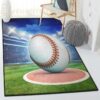 Baseball Bat Bedroom Rugs, Baseball Rug