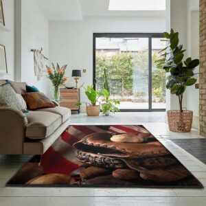 Baseball Bat Cool Rugs, Baseball Area Rug