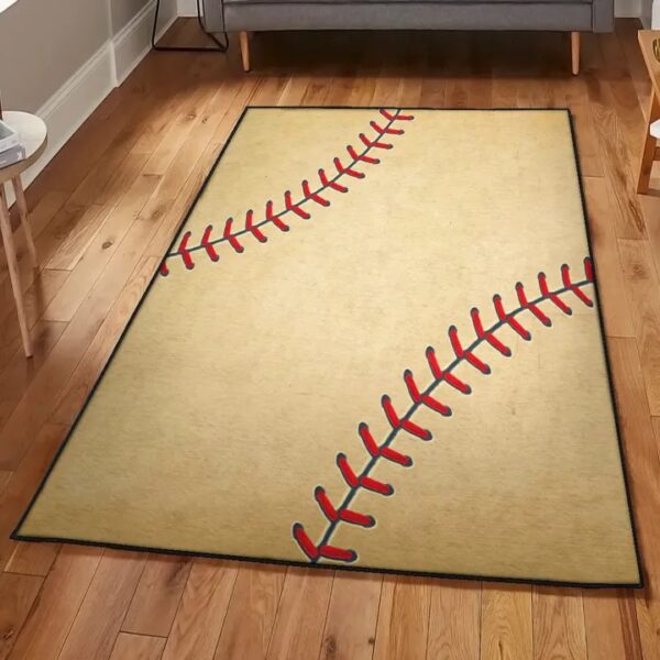 Baseball Bat Large Area Rugs, Vintage Baseball Rug
