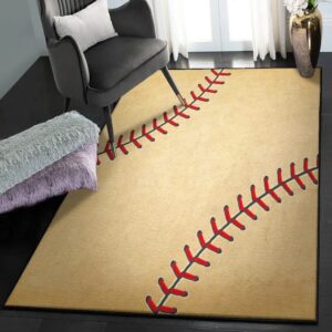 Baseball Bat Large Area Rugs, Vintage Baseball Rug