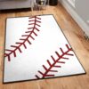 Baseball Bat Washable Rugs, Baseball Rug