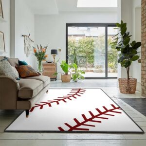 Baseball Bat Washable Rugs, Baseball Rug