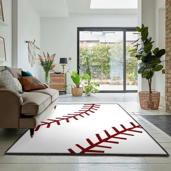 Baseball Bat Washable Rugs, Baseball Rug