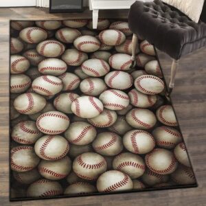 Baseball Carpets For Living Room, Baseball Rug