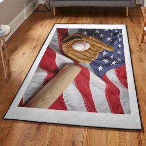 Baseball Indoor Outdoor Rugs, Baseball Rug