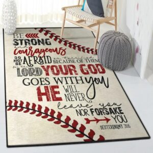 Baseball Modern Rugs, Baseball Rug for Bedroom, Living Room Home Décor