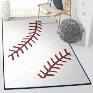 Baseball Rug for Bedroom, Baseball Area Rug