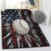 Baseball Washable Rugs, Baseball American Rug