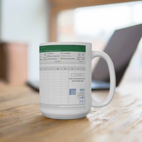 Ceramic Mug - MS Excel Freak in the Sheets - Perfect Gift for Spreadsheet Wizards
