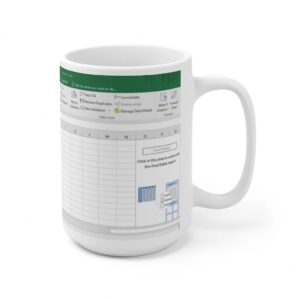 Ceramic Mug - MS Excel Freak in the Sheets - Perfect Gift for Spreadsheet Wizards