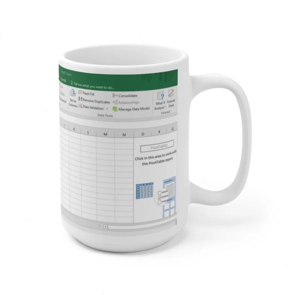Ceramic Mug - MS Excel Freak in the Sheets - Perfect Gift for Spreadsheet Wizards