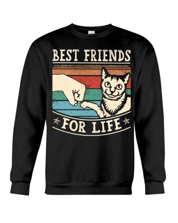 Cuddly Gift Shirt for Cat Lovers - Best Friends For Life