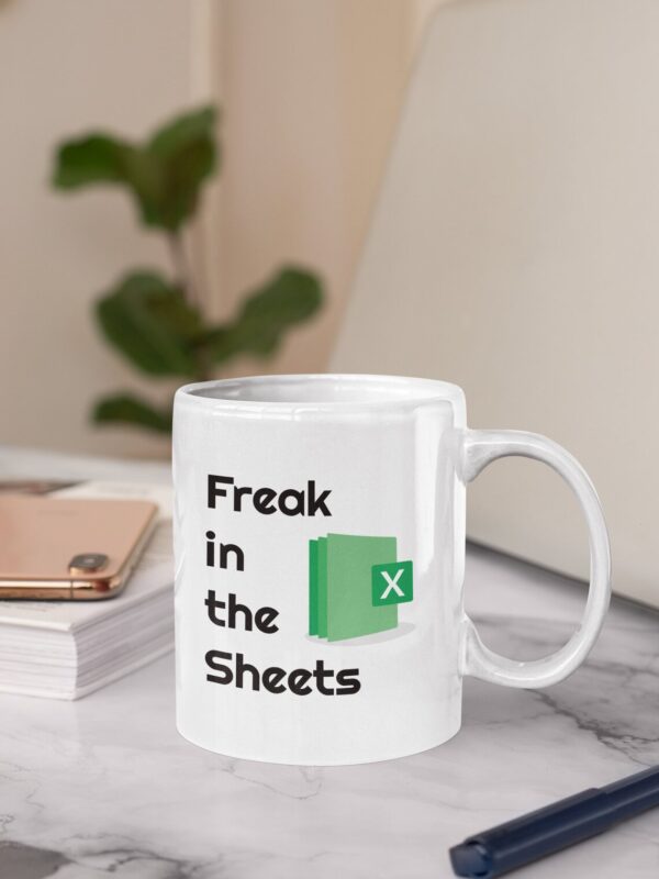 Custom Name Freak in the Sheets Accountant Mug - Tax Season Preparer - Unique Christmas Gift