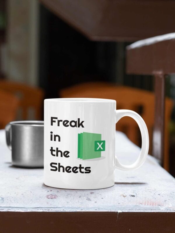 Custom Name Freak in the Sheets Accountant Mug - Tax Season Preparer - Unique Christmas Gift