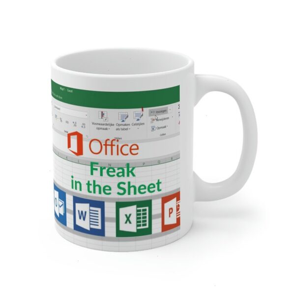 Excel Coffee Mug - Funny Freak in the Sheets Mug - Perfect Office Gift for Spreadsheet Lovers