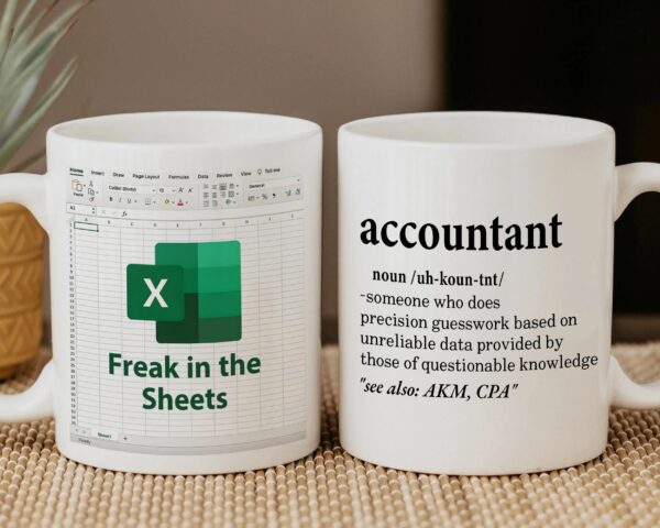 Freak in the Sheets Accountant Boss Gift Mug - Funny and Unique Mug for the Boss