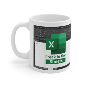 Freak in the Sheets Excel Mug - Funny Accountant Gift for Coworkers - Perfect Gift Idea