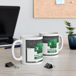 Freak in the Sheets Excel Mug - Funny Accountant Gift for Coworkers - Perfect Gift Idea