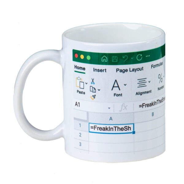 Freak in the Sheets Mug - Funny Coffee Mug for Excel Geeks and Accountants
