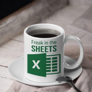 Funny Excel Mug - Unleash Your Inner Spreadsheet Freak - Perfect Gift for Work Colleagues or Friends