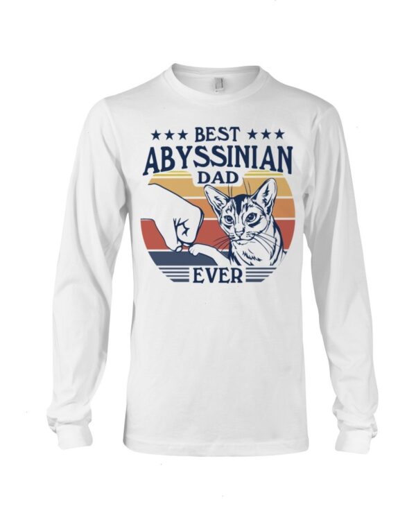 Gift Shirt for Cat Lovers - Best Abyssinian Dad Ever