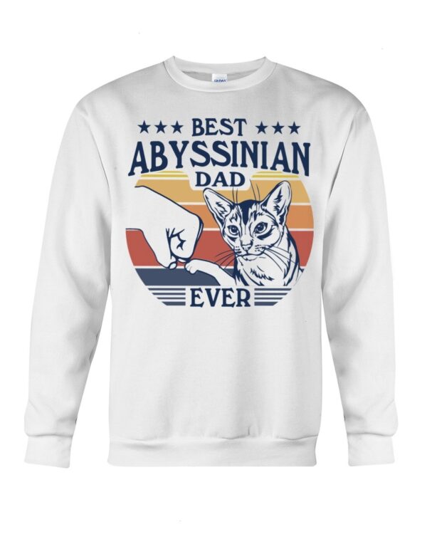 Gift Shirt for Cat Lovers - Best Abyssinian Dad Ever
