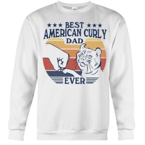 Gift Shirt for Cat Lovers - Best American Curly Dad Ever