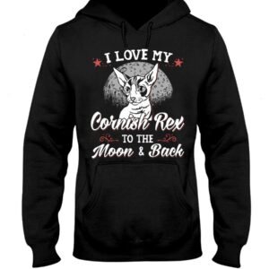 Gift Shirt for Cat Lovers - I Love My Cornish Rex To The Moon & Back