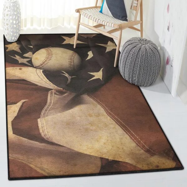 Home Run Area Rugs, Baseball Rug