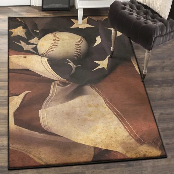 Home Run Area Rugs, Baseball Rug
