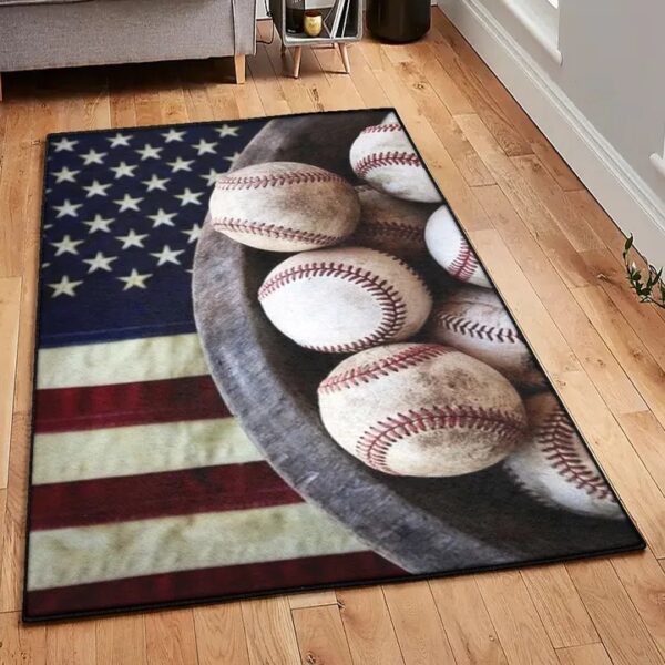 Home Run Modern Rugs, Baseball Rug