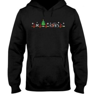 Hot Rod T Shirts Hoodie Sweatshirt with Quote Hot Rod Christmas Heartbeat for Hot Rod Lovers