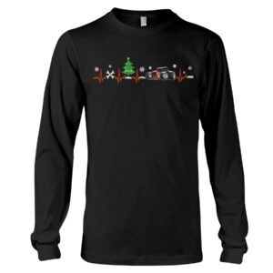 Hot Rod T Shirts Hoodie Sweatshirt with Quote Hot Rod Christmas Heartbeat for Hot Rod Lovers