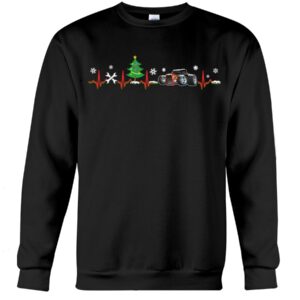 Hot Rod T Shirts Hoodie Sweatshirt with Quote Hot Rod Christmas Heartbeat for Hot Rod Lovers