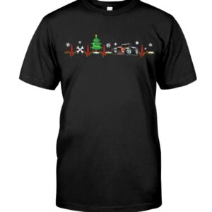 Hot Rod T Shirts Hoodie Sweatshirt with Quote Hot Rod Christmas Heartbeat for Hot Rod Lovers