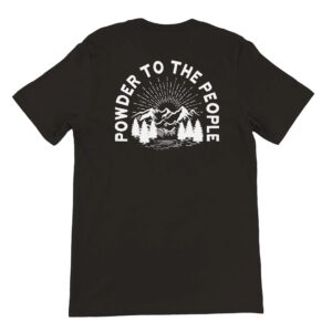 Mountains "Powder To The People" Crewneck Tee